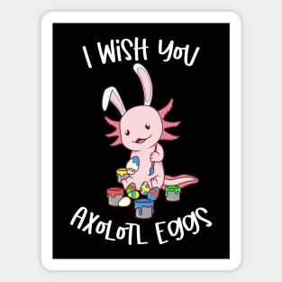 Painting Easter eggs - Easter Axolotl Magnet